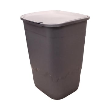 CONTENITORE MONTE BIANCO MULTIUSO CON RILIEVO E FANTASIA IN COLORAZIONE GRIGIO 50LT 40X36X54 CM 