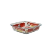 BAKER PIROFILA SPESSA IN VETRO FORMA QUADRATA  20X17X4,5 CM 0,9 L OKX