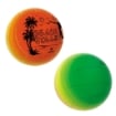 PALLONE BEACH VOLLEY RAINBOW PER LA SPIAGGIA COLORATO CON SCRITTE E DISEGNI 23 CM OKX