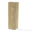 LAMPADA PIANTANA QUADRATA INTRECCIO DI CANNA E PORTA LAMPADA E 27 COLORE NATURALE  25X25X84H CM