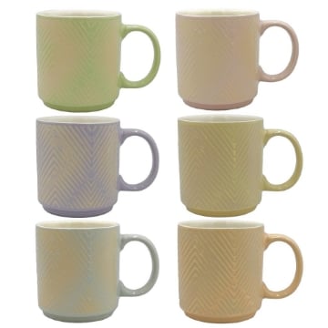 MA MAISON 1 TAZZA RAINN 400 CC CKN FANTASIA A PENNELLATA PASTELLO COLORI ASSORTITI 