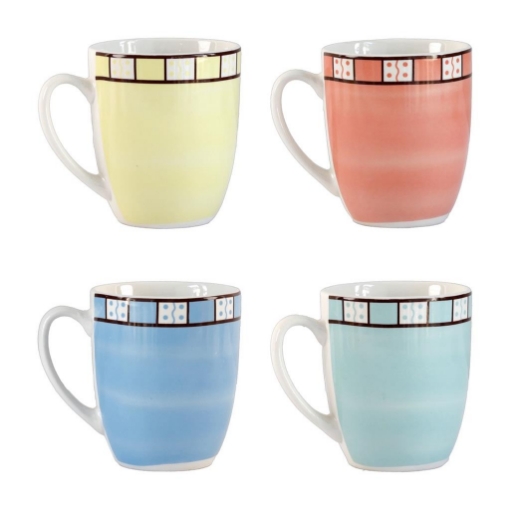 MA MAISON 1 TAZZA MUG 350 CC CON FANTASIA A MOSAICO IN COLORAZIONE ASSORTITA 