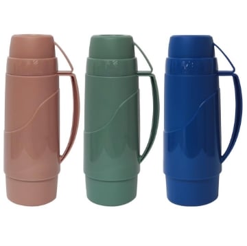 MA MAISON THERMOS SHABBY CON CAPIENZA DA UN LITRO COMODO E PARTICO CON LARGA MANIGLIA COLORI ASSORTITI 