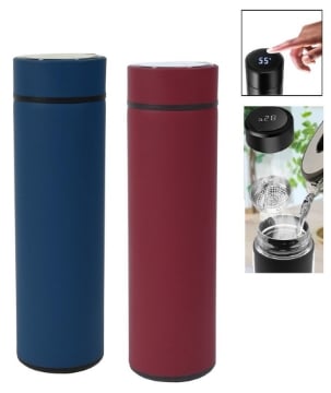 MA MAISON THERMOS TERMICO DIGITALE CON DISPLAY PER IMPOSTARE LA TEMPERATURA CAPIENZA 500 ML  COLORI ASSORTITI OKX