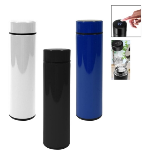 MA MAISON THERMOS DIGITALE CON DISPLAY PER IMPOSTARE LA TEMPERATURA CALDO/FREDDO CAPIENZA 500 ML COLORI ASSORTITI OKX