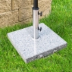 SUPPORTO BASE PER OMBRELLONE DA GIARDINO IN MARMO 29KG, 42X42X36CM