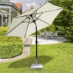 SUPPORTO BASE PER OMBRELLONE DA GIARDINO IN MARMO 29KG, 42X42X36CM