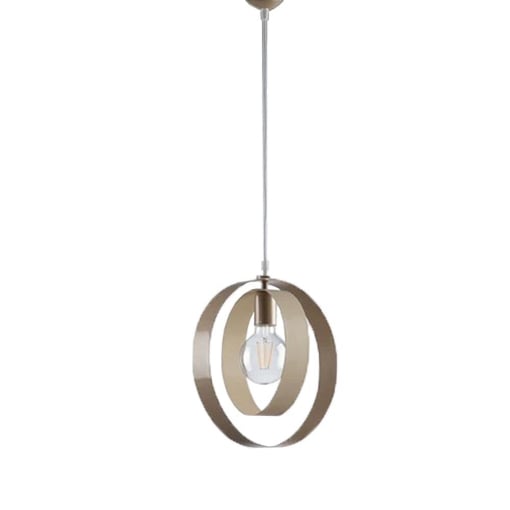 ALICE LAMPADA A SOSPENSIONE DESIGN MODERNO COLORE AVORIO/TORTORA E27 1 LUCE 57 WATT