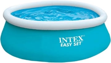 PISCINA MY FIRST EASY TONDA GONFIABILE PER GIARDINO BIANCA E AZZURRA 183X51 CM 