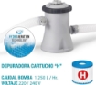INTEX 28122NP – PISCINA FUORI TERRA EASY SET ROTONDA, POMPA FILTRO 1250 L/H, 3853 L, PVC, AZZURRO, 305X76 CM