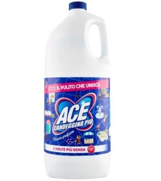 ACE CANDEGGINA PIÙ FRESCO PROFUMO 2 VOLTE PIÙ DENSO IL PULITO CHE UNISCE  4 LT OKX