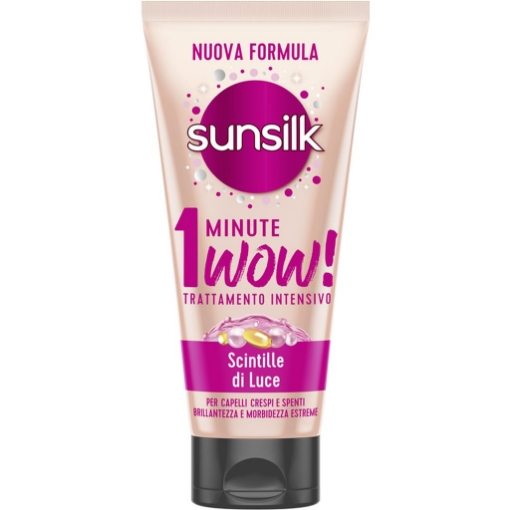 SUNSILK TRATTAMENTO INTENSIVO IN 1 MINUTO SCINTILLE DI LUCE PER CAPELLI CRESPI E SPENTI BRILLANTEZZA E MORBIDEZZA ESTREMA 180 ML OKX