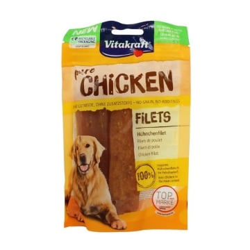 VITAKRAFT CHICKEN FILETTI DI POLLO PER CANE NESSUN ADDITTIVO 80 GR OKX