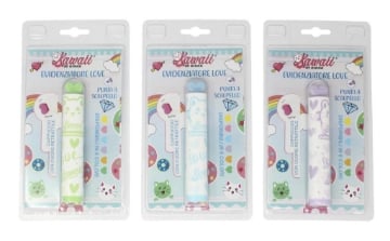 EVIDENZIATORE LOVE KAWAII PUNTA A SCALPELLO CAPPUCCIO CON CUORE RETRAIBILE COLORAZIONE ASSORTITA OKX
