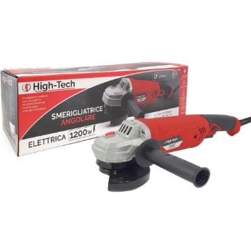 SMERIGLIATRICE ANGOLARE 1200 W CON MANICO LUNGO ERGONOMICO 12000 GIRI/MIN - MARCA ASSORTITA TRA HIGH-TECH E KOMBO 