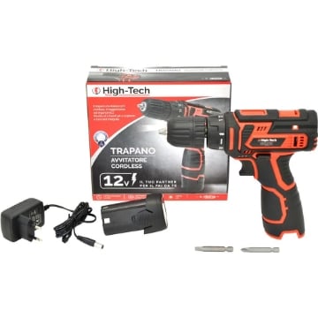 TRAPANO AVVITATORE CON BATTERIA 12 VOLT/1300 MAH - MARCA ASSORTITA TRA HIGH-TECH E KOMBO 
