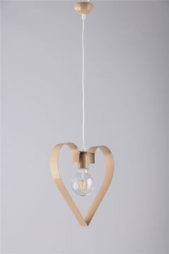 TRENDY LAMPADARIO DESIGN MODERNO COLORE TORTORA E27 3 LUCI 57 WATT 30X50X90 CM
