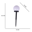 LAMPADA RICARICA SOLARE SEGNAPASSI A SFERA 10X10X34,5CM M.11-4 DA TERRA IDEALE PER IL GIARDINO RICARICA OTTIMALE DA ESTERNO