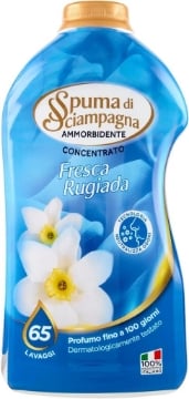 SPUMA DI SCIAMPAGNA AMMORBIDENTE CONCENTRATO FRESCA RUGIADA TECNOLOGIA NEUTRALIZZA ODORI 65 LAVAGGI 1300ML OKX