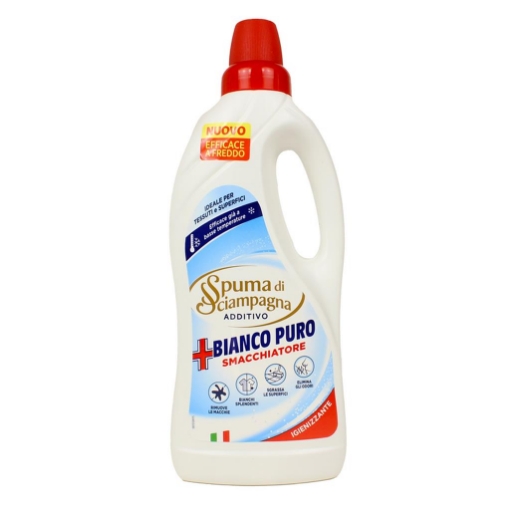 SPUMA DI SCIAMPAGNA ADDITIVO BIANCO PURO SMACCHIATORE IGIENIZZANTE IDEALE PER TESSUTI E SUPERFICI 900ML OKX