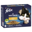 FELIX LE GHIOTTONERIE LE VARIETÀ 10 BUSTINE DA 85 GR CON PLATESSA TONNO CONIGLIO E POLLO SENZA COLORANTI OKX