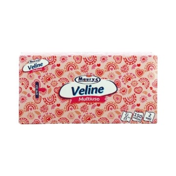 MAURY'S VELINE MULTIUSO 2 VELI 150 PZ IN COLORAZIONE ASSORTITA 21X21 CM OKX