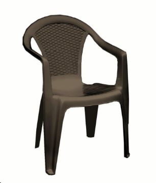 MAURY'S KORA SEDIA IMPILABILE DA ESTERNO MOKA 55 X 54 X H82 CM