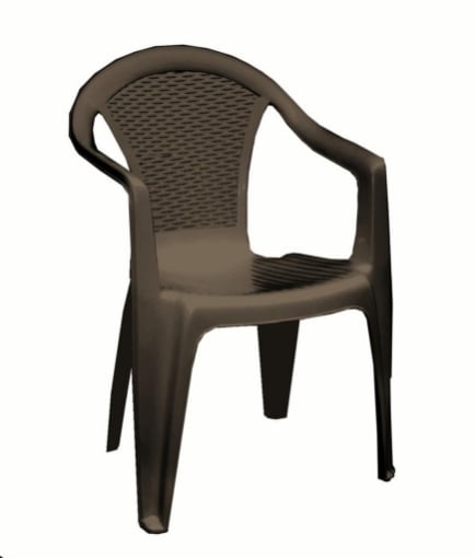 MAURY'S KORA SEDIA IMPILABILE DA ESTERNO MOKA 55 X 54 X H82 CM