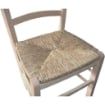 SEDIA IN LEGNO COLORE NATURALE 44×42×87 CM MODELLO PAESANA CON SEDUTA IN PAGLIA GREZZA E SCHIENALE ALTO 