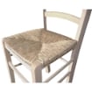 SEDIA IN LEGNO COLORE NATURALE 44×42×87 CM MODELLO PAESANA CON SEDUTA IN PAGLIA GREZZA E SCHIENALE ALTO 