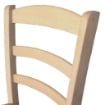 SEDIA IN LEGNO COLORE NATURALE 44×42×87 CM MODELLO PAESANA CON SEDUTA IN PAGLIA GREZZA E SCHIENALE ALTO 