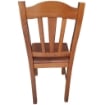 SEDIA IN LEGNO COLORE NOCE 90X45X46 CM MODELLO SILVANA CON SEDUTA COMPATTA E SCHIENALE ALTO LAVORATO -  IN MASSELLO