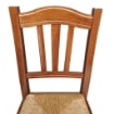 SEDIA IN LEGNO COLORE NOCE 46X45X90 CM CM MODELLO SILVANA CON SEDUTA IN PAGLIA SCHIENALE ALTO
