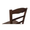 SEDIA IN LEGNO COLORE NOCE 44X42X87 CM CM MODELLO PAESANA CON SEDUTA COMPATTA IN LEGNO MASSELLO SCHIENALE ALTO