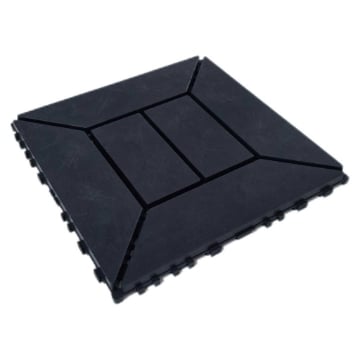 MA MAISON SET DI PIASTRELLE PER PAVIMENTO DA ESTERNO MODELLO EASY ANTRACITE 30,4X30,4X2 H CM - 0,83 M2 9 PEZZI OKXX