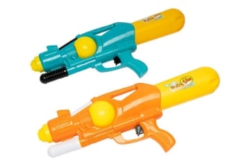 PISTOLA AD ACQUA CON DOSATORE AMPIO E GETTO DIRETTO IN COLORAZIONE ASSORTITA 1 PZ  42X16X6 CM 850 ML 