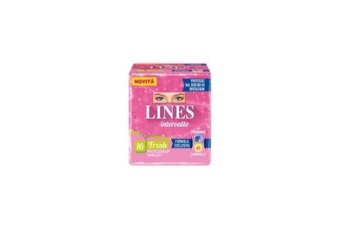 LINES INTERVALLO PROTEGGISLIP RIPIEGATI PROTEGGE DAL RISCHIO DI IRRITAZIONI CON VITAMINA B5 E CAMOMILLA 16 PZ OKX
