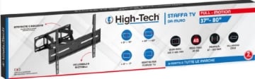 HIGH-TECH STAFFA TV DA MURO 37-80 FULL MOTION AI ADATTA A TUTTE LE MARCHE OKX