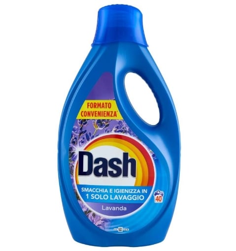 DASH SMACCHIA E IGIENIZZA IN 1 SOLO LAVAGGIO FRAGRANZA LAVANDA FORMATO CONVENIENZA 40 LAVAGGI 1800 ML OKX