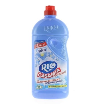 RIO CASAMIA 1250 ML PROFUMO TALCO IGIENIZZANTE CON AMMONIACA DETERGENTE SUPERPROFUMATA PAVIMENTI E TUTTE LE SUPERFICI OKX