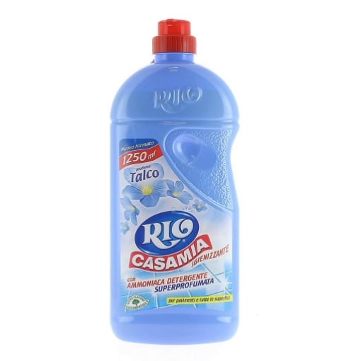 RIO CASAMIA 1250 ML PROFUMO TALCO IGIENIZZANTE CON AMMONIACA DETERGENTE SUPERPROFUMATA PAVIMENTI E TUTTE LE SUPERFICI OKX