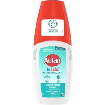 AUTAN VAPO KIDS INSETTO REPELLENTE ADATTO A PELLI SENSIBILI DERMATOLOGICAMENTE TESTATO ETÀ >1 ANNO 100 ML OKX