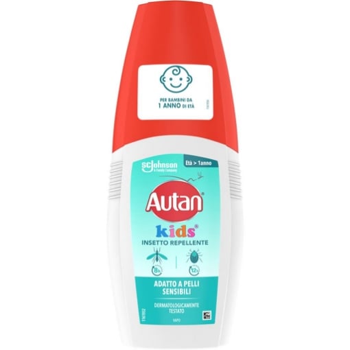 AUTAN VAPO KIDS INSETTO REPELLENTE ADATTO A PELLI SENSIBILI DERMATOLOGICAMENTE TESTATO ETÀ >1 ANNO 100 ML OKX