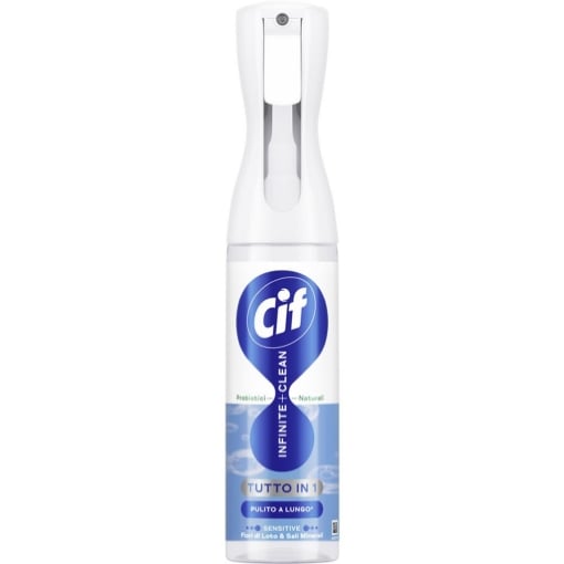 CIF SPRAY INFINITE+CLEAN FIOR DI LOTO E SALI MINERALI TRIGGER 280 ML TUTTO IN UNO PULITO A LUNGO PROBIOTICI NATURALI 