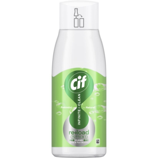 CIF RICARICA INFINITE+CLEAN LIME E FIORI BIANCHI 590 ML TUTTO IN UNO PROBIOTICI NATURALI SENSITIVE OKX