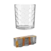 SET 3 BICCHIERI DI ACQUA TRASPARENTI A FANTASIA 25 CL MODELLO VASO TOPO