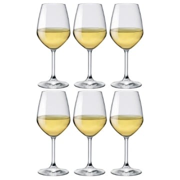 BORMIOLI 6 CALICI DIVINO IN VETRO PER VINO BIANCO DA 44,5 CL 