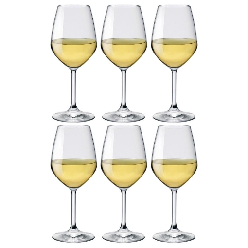 BORMIOLI 6 CALICI DIVINO IN VETRO PER VINO BIANCO DA 44,5 CL 