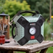 COMPRESSORE ELETTRICO PORTATILE  DA 12V CON 3 ADATTATORI E CAVO DA 3 MT PRESSIONE MAX: 160PSI/11BAR  OKP