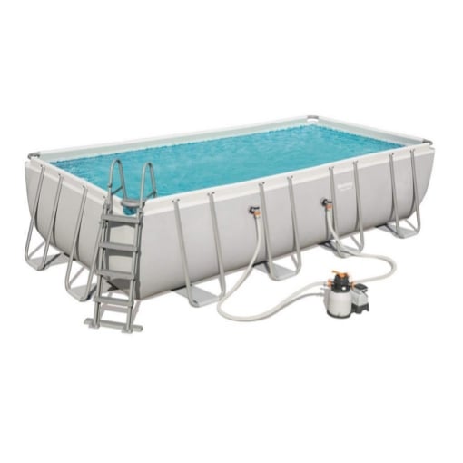 BESTWAY PISCINA FUORI TERRA POWER STEEL RETTANGOLARE 549 X 274 X 122 CM